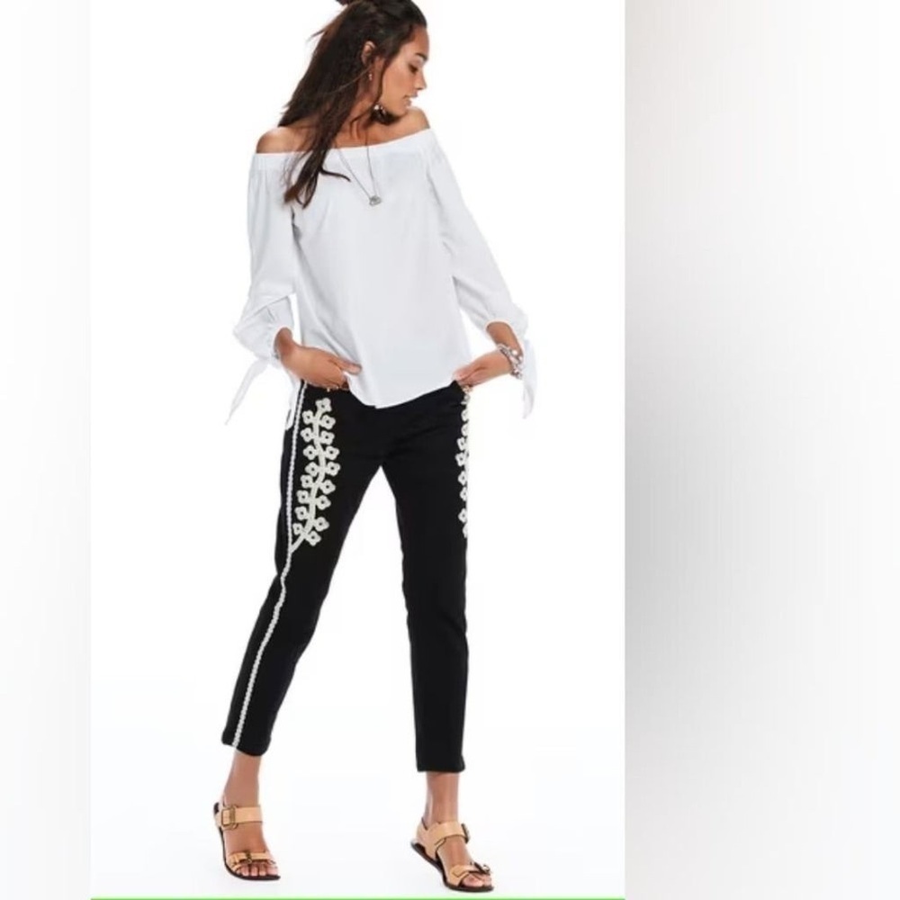 Scotch & Soda El Santo Camaleon Embroidered Black Jeans Sz-27